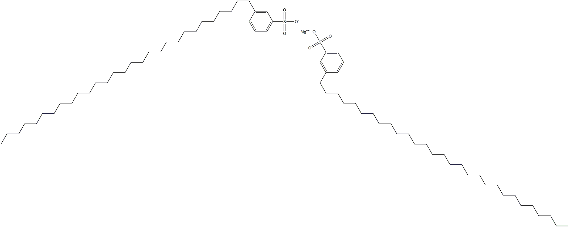 Bis(3-nonacosylbenzenesulfonic acid)magnesium salt Structure