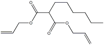 2-Hexylmalonic acid bis(2-propenyl) ester Structure