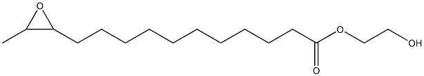 12,13-Epoxymyristic acid 2-hydroxyethyl ester 구조식 이미지