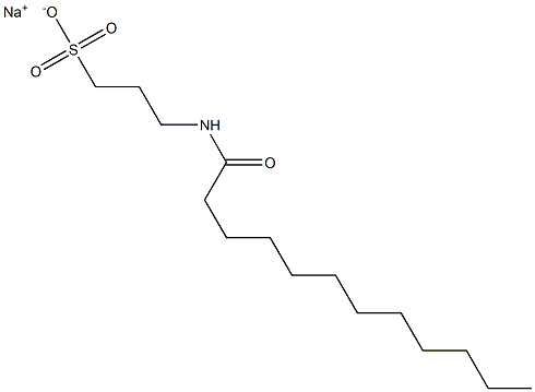 3-Lauroylamino-1-propanesulfonic acid sodium salt Structure