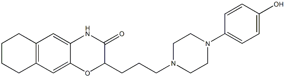 2-[3-[4-(4-Hydroxyphenyl)piperazin-1-yl]propyl]-6,7,8,9-tetrahydro-2H-naphth[2,3-b][1,4]oxazin-3(4H)-one 구조식 이미지