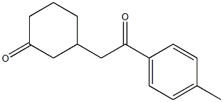 1-(4-Methylphenyl)-2-(3-oxocyclohexyl)ethan-1-one 구조식 이미지