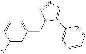 1-(3-Chlorobenzyl)-5-phenyl-1H-1,2,3-triazole 구조식 이미지