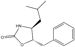 (4S,5S)-4-(2-Methylpropyl)-5-benzyloxazolidin-2-one 구조식 이미지