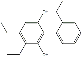 4,5-Diethyl-2-(2-ethylphenyl)benzene-1,3-diol Structure