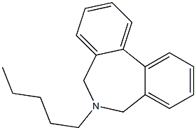 6-Pentyl-6,7-dihydro-5H-dibenz[c,e]azepine Structure
