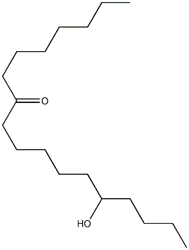 5-Hydroxyoctadecan-11-one Structure