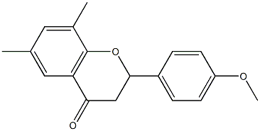 2-(4-Methoxyphenyl)-6,8-dimethylchroman-4-one 구조식 이미지