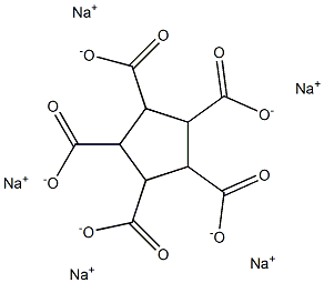 1,2,3,4,5-Cyclopentanepentacarboxylic acid pentasodium salt 구조식 이미지