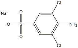 4-Amino-3,5-dichlorobenzenesulfonic acid sodium salt 구조식 이미지