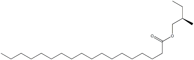 (-)-Stearic acid (R)-2-methylbutyl ester 구조식 이미지