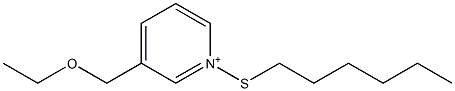 3-(Ethoxymethyl)-1-(hexylthio)pyridinium Structure