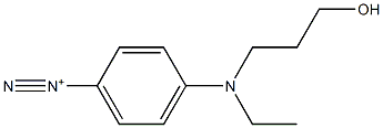 4-[Ethyl(3-hydroxypropyl)amino]benzenediazonium 구조식 이미지