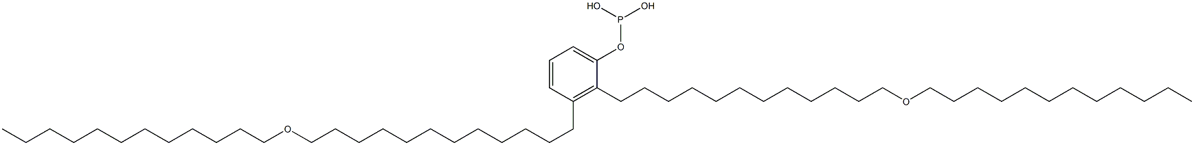 Phosphorous acid bis[12-(dodecyloxy)dodecyl]phenyl ester Structure