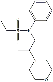 N-(2-Morpholinopropyl)ethanesulfonanilide Structure