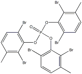 Phosphoric acid tris(2,6-dibromo-3-methylphenyl) ester 구조식 이미지