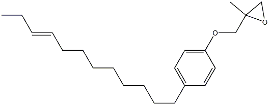 4-(9-Dodecenyl)phenyl 2-methylglycidyl ether 구조식 이미지