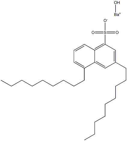 3,5-Dinonyl-1-naphthalenesulfonic acid hydroxybarium salt Structure