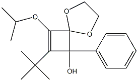 8-Isopropyloxy-7-tert-butyl-6-phenyl-1,4-dioxaspiro[4.3]oct-7-en-6-ol Structure