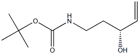 N-[(R)-3-Hydroxy-4-pentenyl]carbamic acid tert-butyl ester Structure