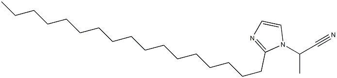 1-(1-Cyanoethyl)-2-heptadecyl-1H-imidazole 구조식 이미지