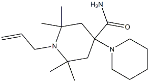 1-Allyl-4-(1-piperidyl)-2,2,6,6-tetramethyl-4-piperidinecarboxamide 구조식 이미지