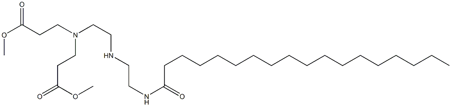 N-[2-[2-[Bis[2-(methoxycarbonyl)ethyl]amino]ethylamino]ethyl]octadecanamide Structure