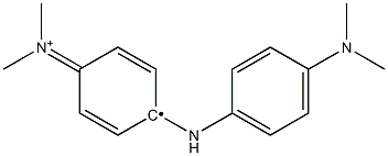 1-[[4-(Dimethylamino)phenyl]amino]-4-(dimethyliminio)-2,5-cyclohexadienylradical 구조식 이미지