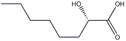[S,(+)]-2-Hydroxyoctanoic acid 구조식 이미지