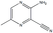 2-Amino-5-methylpyrazine-3-carbonitrile Structure