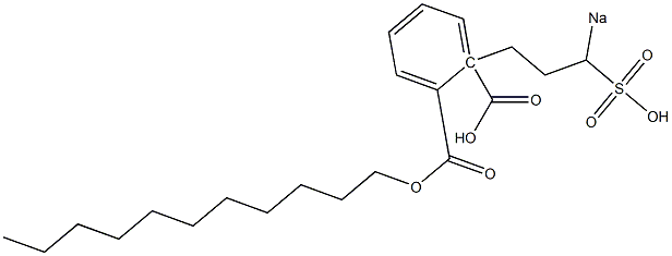 Phthalic acid 1-undecyl 2-(3-sodiosulfopropyl) ester Structure