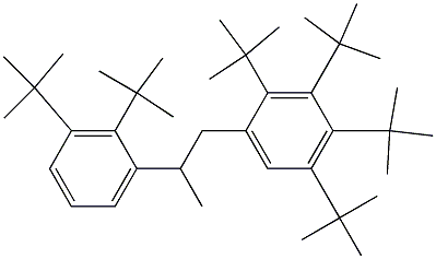 1-(2,3,4,5-Tetra-tert-butylphenyl)-2-(2,3-di-tert-butylphenyl)propane 구조식 이미지