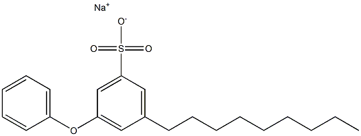 3-Nonyl-5-phenoxybenzenesulfonic acid sodium salt 구조식 이미지