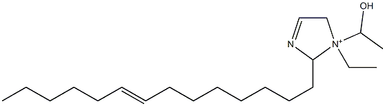 1-Ethyl-1-(1-hydroxyethyl)-2-(8-tetradecenyl)-3-imidazoline-1-ium Structure