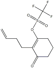 2-(3-Butenyl)-3-(trifluoromethylsulfonyloxy)-2-cyclohexen-1-one Structure