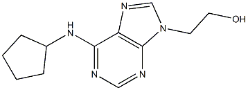 6-Cyclopentylamino-9-(2-hydroxyethyl)-9H-purine 구조식 이미지