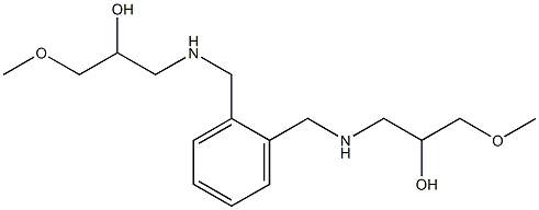 1,1'-(1,2-Phenylenebismethylenebisimino)bis(3-methoxy-2-propanol) 구조식 이미지