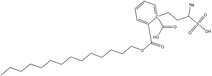 Phthalic acid 1-tetradecyl 2-(3-sodiosulfopropyl) ester 구조식 이미지