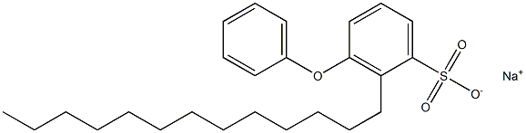 3-Phenoxy-2-tridecylbenzenesulfonic acid sodium salt Structure