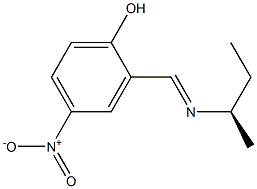 (-)-2-[(R)-N-sec-Butylformimidoyl]-4-nitrophenol 구조식 이미지