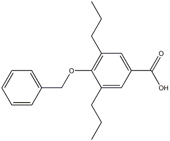 4-(Benzyloxy)-3,5-dipropylbenzoic acid Structure