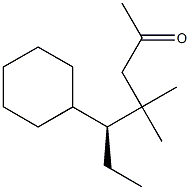 [S,(-)]-5-Cyclohexyl-4,4-dimethyl-2-heptanone Structure