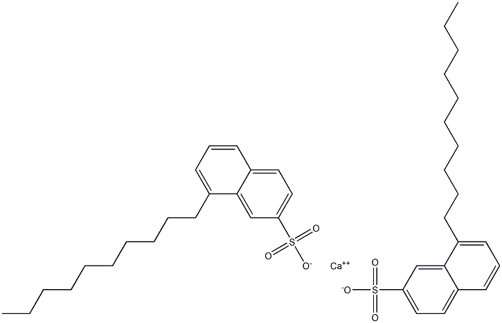 Bis(8-decyl-2-naphthalenesulfonic acid)calcium salt Structure