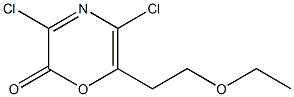 3,5-Dichloro-6-(2-ethoxyethyl)-2H-1,4-oxazin-2-one Structure