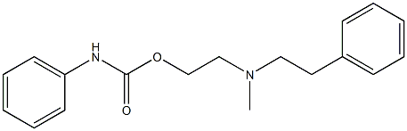 Carbanilic acid 2-(N-methyl-N-phenethylamino)ethyl ester 구조식 이미지
