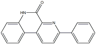 3-Phenylbenzo[f][1,7]naphthyridin-5(6H)-one 구조식 이미지