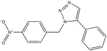 1-(4-Nitrobenzyl)-5-phenyl-1H-1,2,3-triazole 구조식 이미지