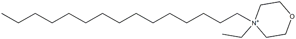 4-Ethyl-4-pentadecylmorpholinium Structure