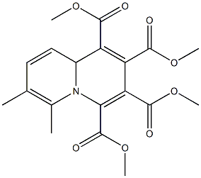 6,7-Dimethyl-9aH-quinolizine-1,2,3,4-tetracarboxylic acid tetramethyl ester 구조식 이미지