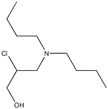 2-Chloro-3-dibutylamino-1-propanol Structure